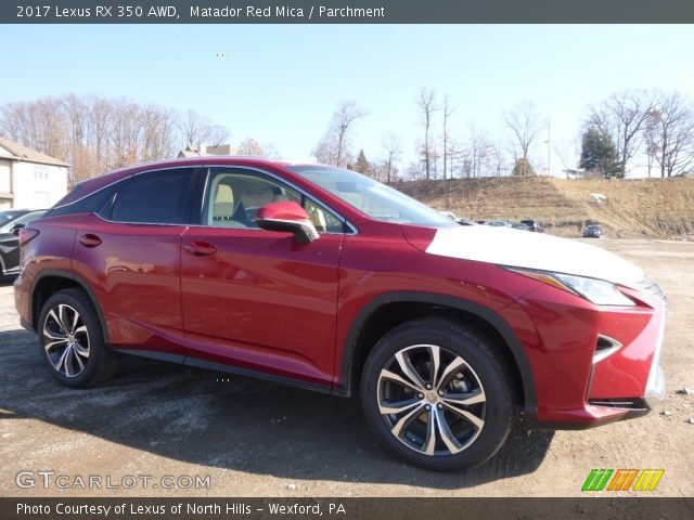 2017 Lexus RX 350 AWD in Matador Red Mica