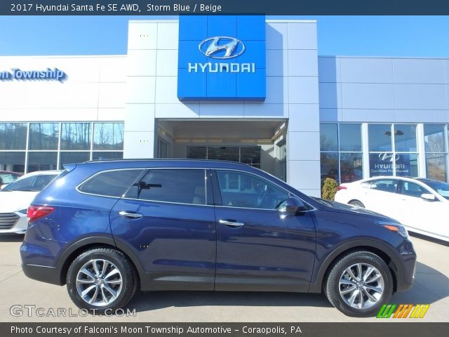 2017 Hyundai Santa Fe SE AWD in Storm Blue