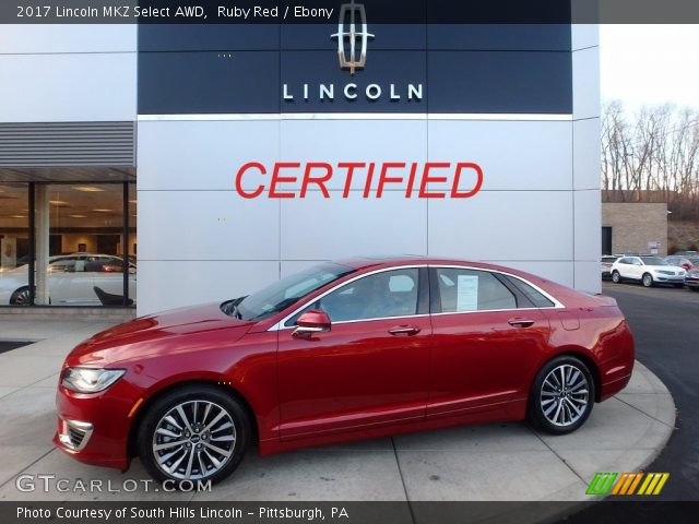 2017 Lincoln MKZ Select AWD in Ruby Red