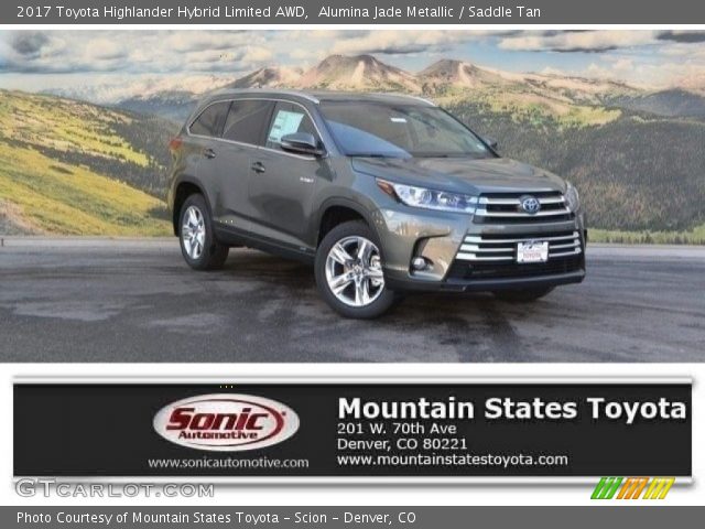 2017 Toyota Highlander Hybrid Limited AWD in Alumina Jade Metallic