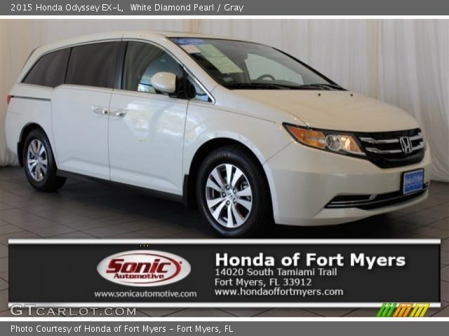 2015 Honda Odyssey EX-L in White Diamond Pearl