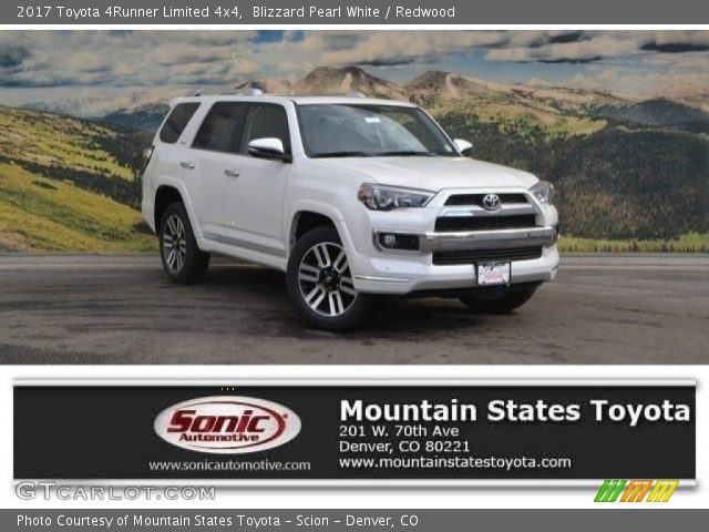2017 Toyota 4Runner Limited 4x4 in Blizzard Pearl White