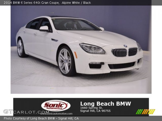 2014 BMW 6 Series 640i Gran Coupe in Alpine White
