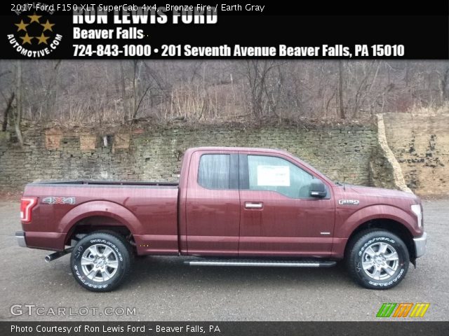 2017 Ford F150 XLT SuperCab 4x4 in Bronze Fire
