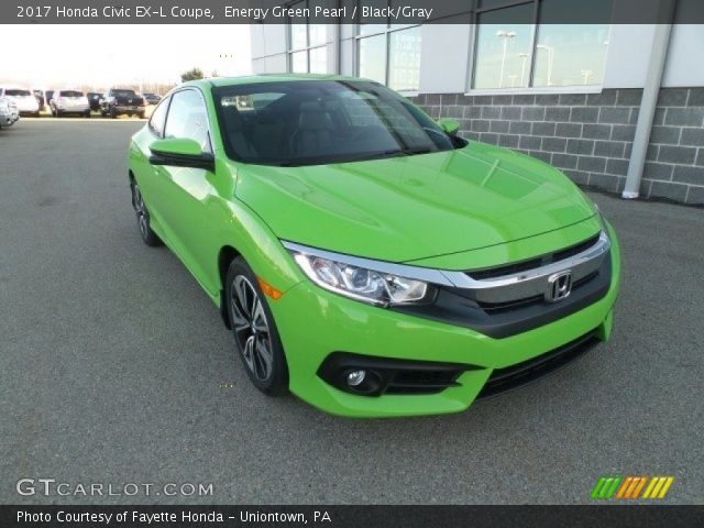 2017 Honda Civic EX-L Coupe in Energy Green Pearl
