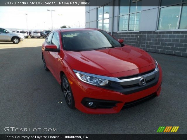 2017 Honda Civic EX-L Sedan in Rallye Red