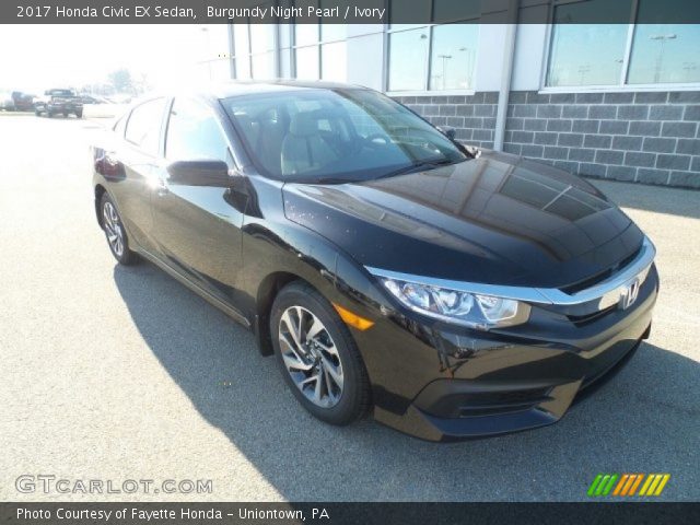 2017 Honda Civic EX Sedan in Burgundy Night Pearl