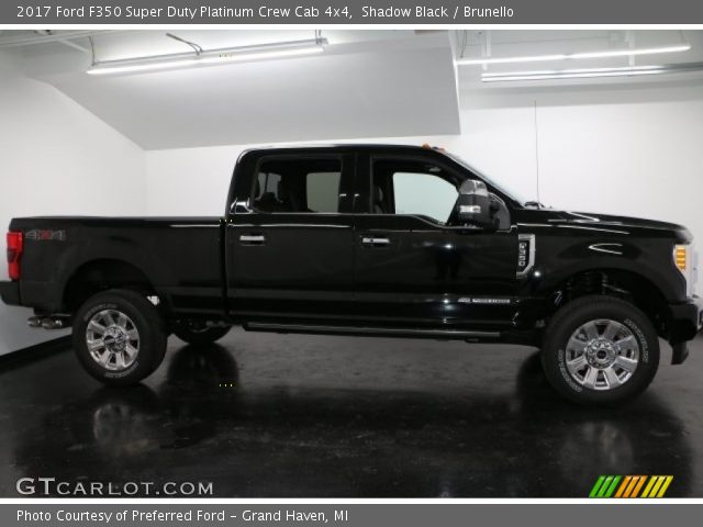 2017 Ford F350 Super Duty Platinum Crew Cab 4x4 in Shadow Black