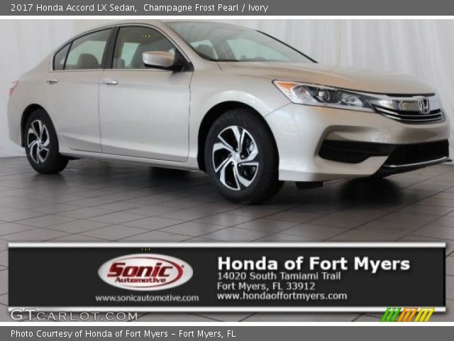 2017 Honda Accord LX Sedan in Champagne Frost Pearl