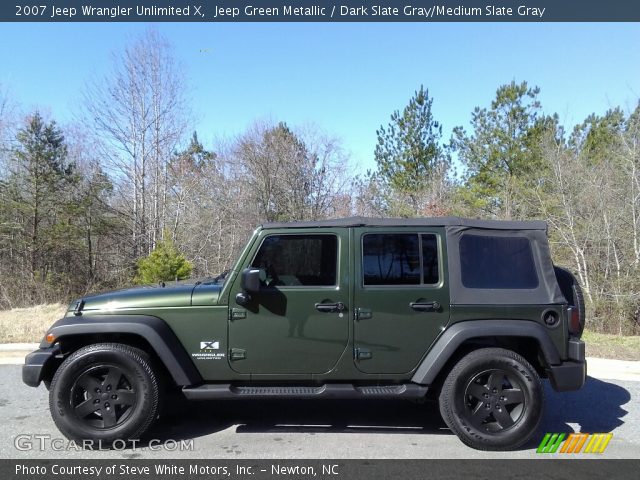 2007 Jeep Wrangler Unlimited X in Jeep Green Metallic