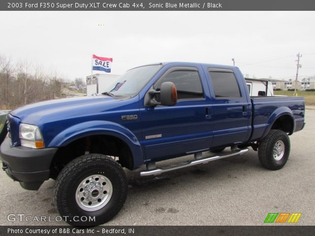 2003 Ford F350 Super Duty XLT Crew Cab 4x4 in Sonic Blue Metallic