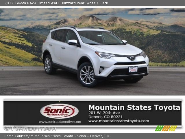 2017 Toyota RAV4 Limited AWD in Blizzard Pearl White