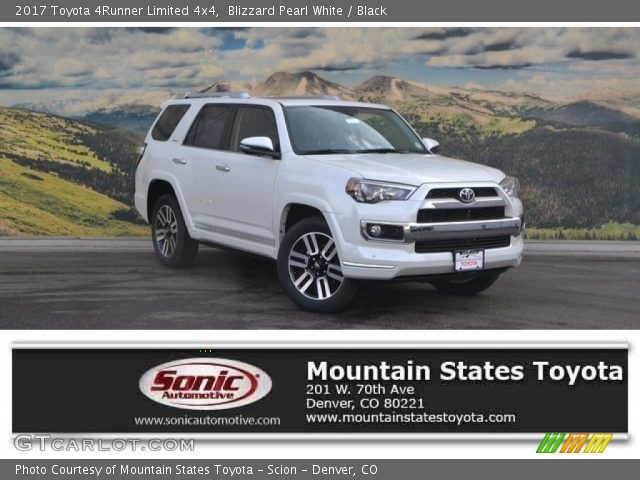 2017 Toyota 4Runner Limited 4x4 in Blizzard Pearl White