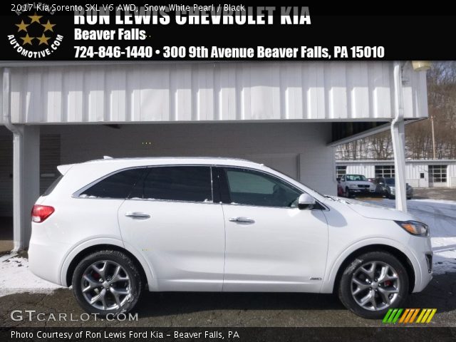 2017 Kia Sorento SXL V6 AWD in Snow White Pearl