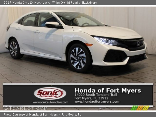 2017 Honda Civic LX Hatchback in White Orchid Pearl