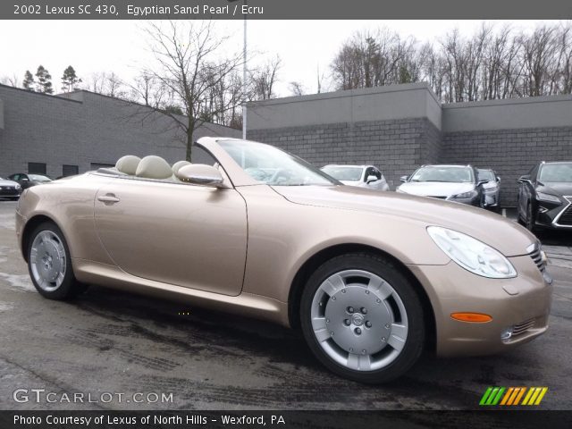 2002 Lexus SC 430 in Egyptian Sand Pearl
