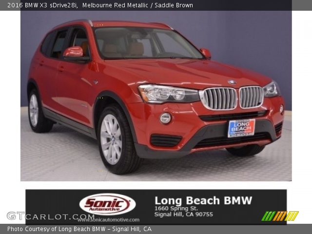 2016 BMW X3 sDrive28i in Melbourne Red Metallic