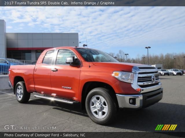 2017 Toyota Tundra SR5 Double Cab in Inferno Orange