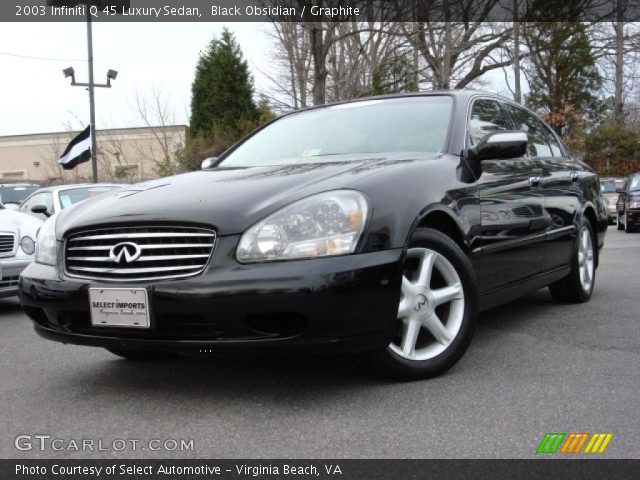 2003 Infiniti Q 45 Luxury Sedan in Black Obsidian