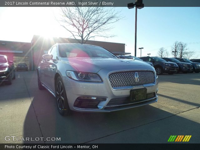 2017 Lincoln Continental Reserve AWD in Ingot Silver