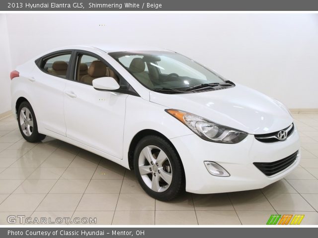 2013 Hyundai Elantra GLS in Shimmering White