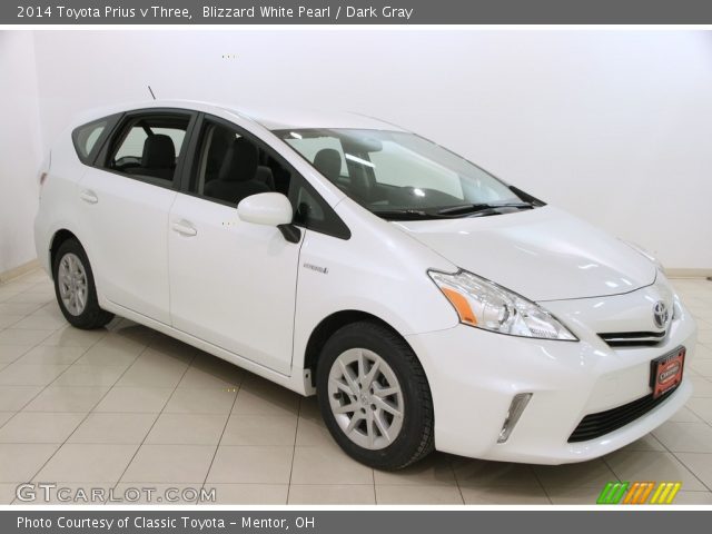 2014 Toyota Prius v Three in Blizzard White Pearl