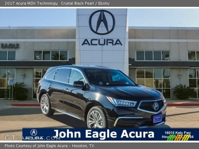 2017 Acura MDX Technology in Crystal Black Pearl