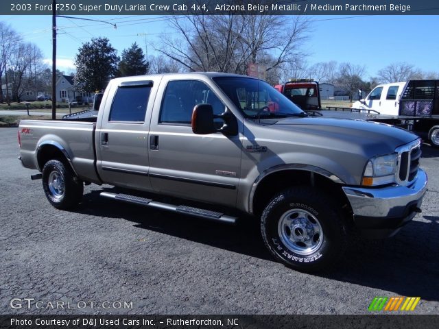 2003 Ford F250 Super Duty Lariat Crew Cab 4x4 in Arizona Beige Metallic