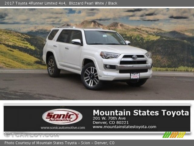 2017 Toyota 4Runner Limited 4x4 in Blizzard Pearl White