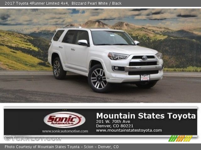 2017 Toyota 4Runner Limited 4x4 in Blizzard Pearl White