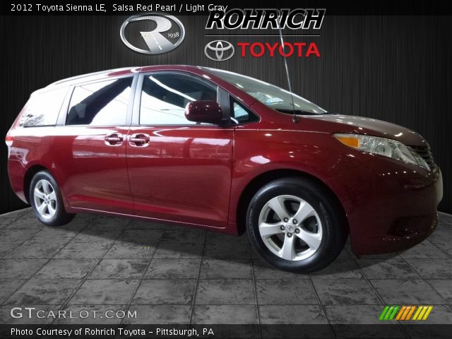 2012 Toyota Sienna LE in Salsa Red Pearl