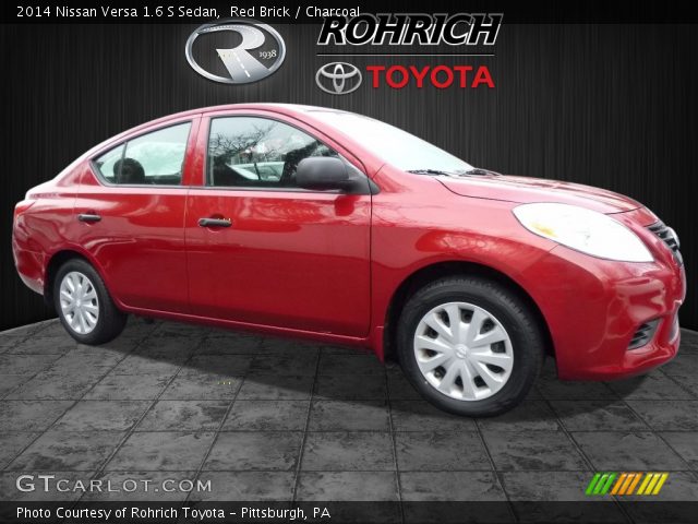 2014 Nissan Versa 1.6 S Sedan in Red Brick