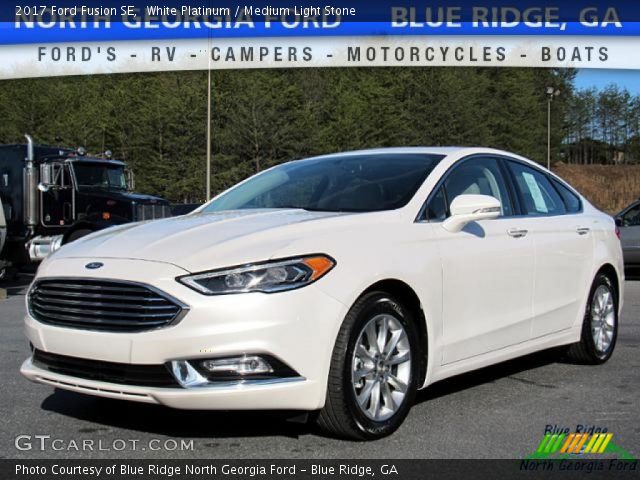 2017 Ford Fusion SE in White Platinum