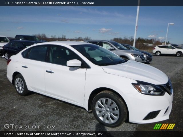 2017 Nissan Sentra S in Fresh Powder White