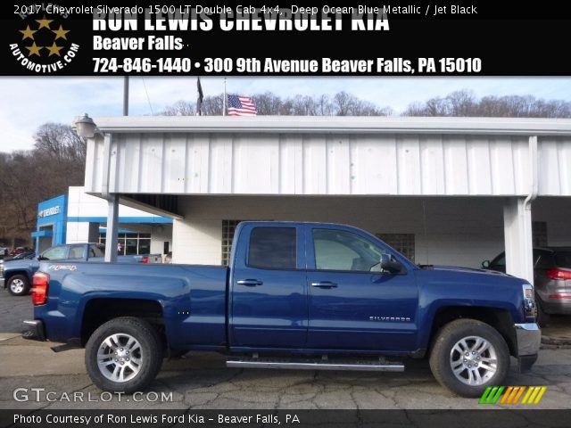 2017 Chevrolet Silverado 1500 LT Double Cab 4x4 in Deep Ocean Blue Metallic