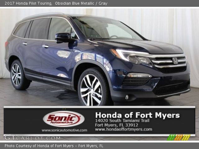2017 Honda Pilot Touring in Obsidian Blue Metallic