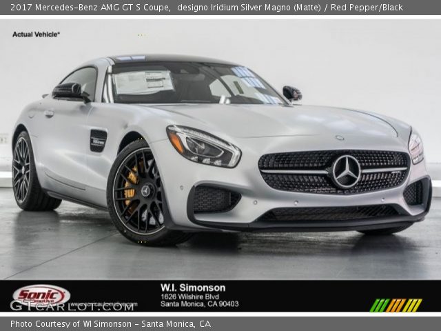 2017 Mercedes-Benz AMG GT S Coupe in designo Iridium Silver Magno (Matte)