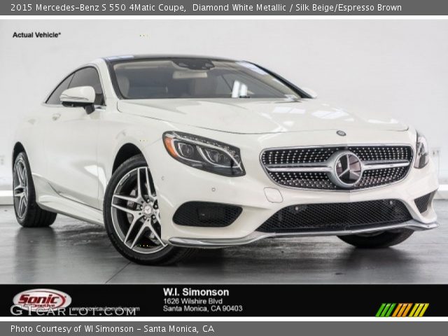 2015 Mercedes-Benz S 550 4Matic Coupe in Diamond White Metallic