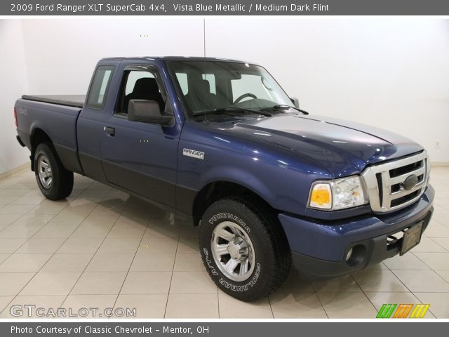 2009 Ford Ranger XLT SuperCab 4x4 in Vista Blue Metallic