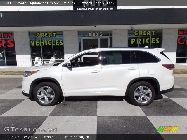 2016 Toyota Highlander Limited Platinum in Blizzard Pearl