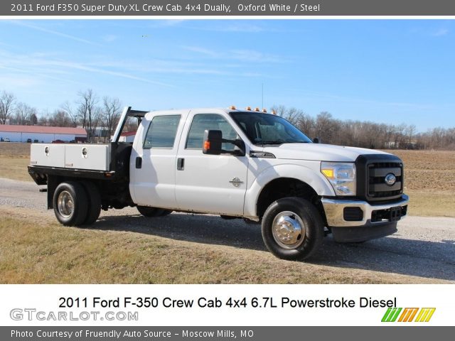2011 Ford F350 Super Duty XL Crew Cab 4x4 Dually in Oxford White