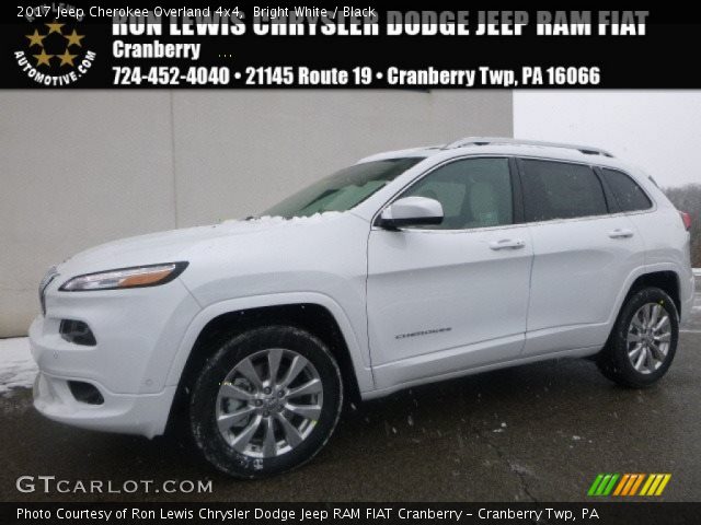 2017 Jeep Cherokee Overland 4x4 in Bright White