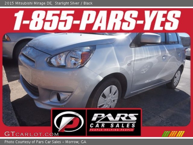 2015 Mitsubishi Mirage DE in Starlight Silver