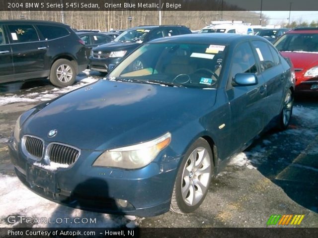 2004 BMW 5 Series 545i Sedan in Orient Blue Metallic