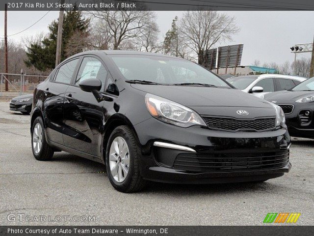 2017 Kia Rio LX Sedan in Aurora Black