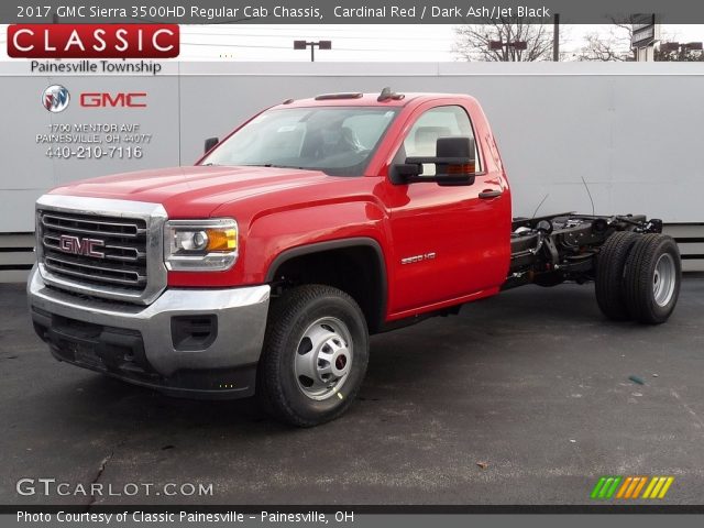 2017 GMC Sierra 3500HD Regular Cab Chassis in Cardinal Red