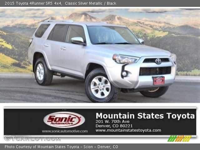 2015 Toyota 4Runner SR5 4x4 in Classic Silver Metallic