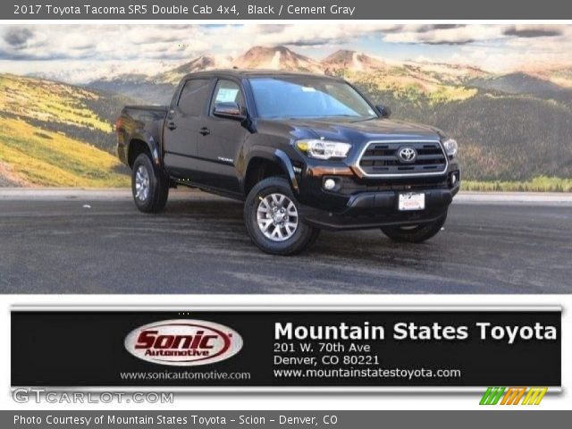 2017 Toyota Tacoma SR5 Double Cab 4x4 in Black