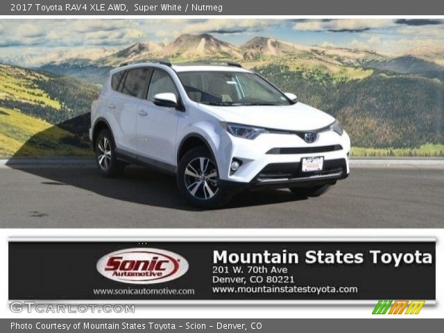 2017 Toyota RAV4 XLE AWD in Super White