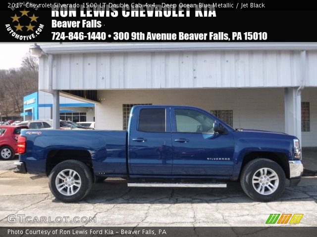 2017 Chevrolet Silverado 1500 LT Double Cab 4x4 in Deep Ocean Blue Metallic